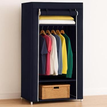 Imagem de Armário Guarda Roupa Dobrável Portátil Easy Decor, Preto