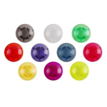 Imagem de SUNGOOYUE Toppers de Pedal de Efeito, Tampa de Proteção Antiderrapante Abs Pc para Pedais de Efeito de Guitarra Com 10 Peças (Cabeça de cogumelo RPP-2 colorida)