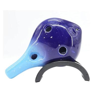 Imagem de ocarinas Ocarina6 Hole Ac Tune Profissional Ocarina tocando Instrumento Musical Adequado para Estudantes Adultos e Crianças Piccolo