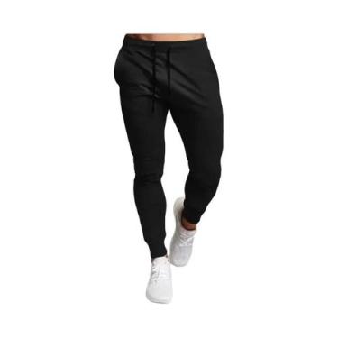 Imagem de Calças De Moletom Casuais Masculinas De Tamanho Grande Com Cintura Elá