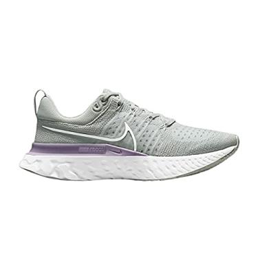 Imagem de Nike Sapatos Femininos React Infinity Run Flyknit 2 Prata Clara Lil s CT2423-005, Prata clara/lil s infinito/quase verde/branco, 11