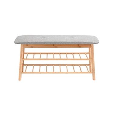 Imagem de Organizador de sapatos multifuncional sapateira banheiro sala de estar corredor doméstico suporte de sapato de camada dupla rack de armazenamento rack de sapatos (tamanho : grande) (uma cor grande)