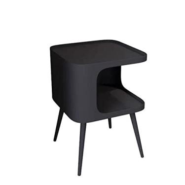 Imagem de x3anggyt5 Mesa de centro de 2 níveis, mesa lateral de metal com prateleira de armazenamento, mesa de cabeceira para pequenos espaços, quarto, sala de estar, entrada, casa de fazenda, mesa lateral de