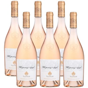 Imagem de Kit 06 Un. Vinho Francês Rosé Seco Whispering Angel 750ml