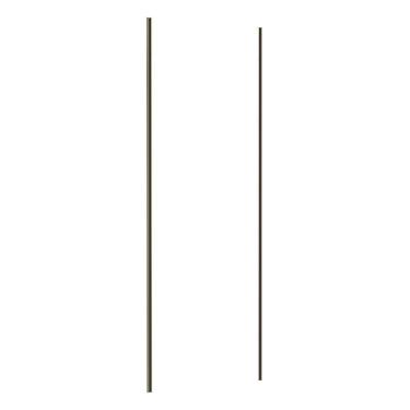 Imagem de Porta De Correr 80cm Inox Sem Kit Ferragem Branco Mat