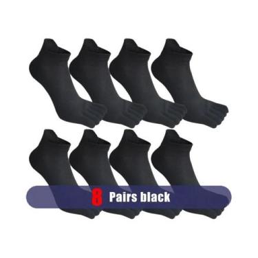 Imagem de Meias De Algodão Respirável Para Homens, Com Malha E Absorção De Suor,