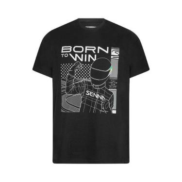 Imagem de Camiseta Born To Win Busque Sua Verdade Ayrton Senna 70276-Masculino