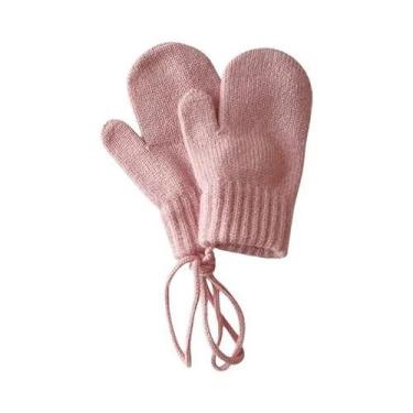 Imagem de Luvas De Lã Para Bebês, Luvas De Malha Coloridas Para Meninas, Meninos