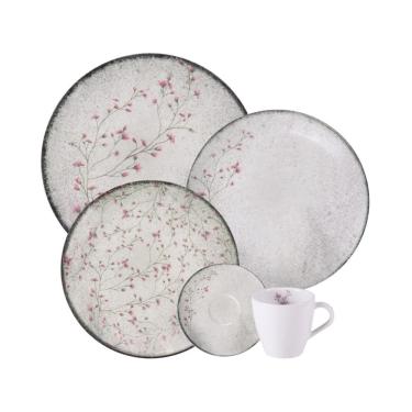 Imagem de Aparelho de Jantar Tramontina Floralis em Porcelana Decorada 20 Peças