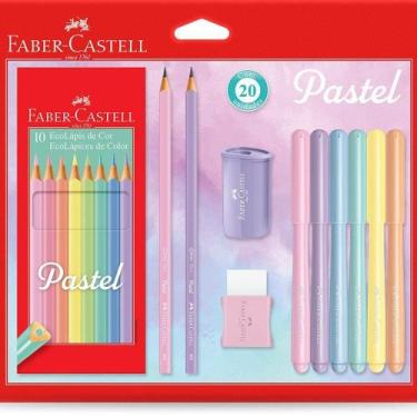 Imagem de Kit Tons Pastel Faber Castel 20 peças Kit Tons Pastel Faber Castel 20 