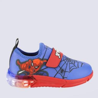 Imagem de Tênis Bibi Space Luzes Homem Aranha Infantil Azul, 27