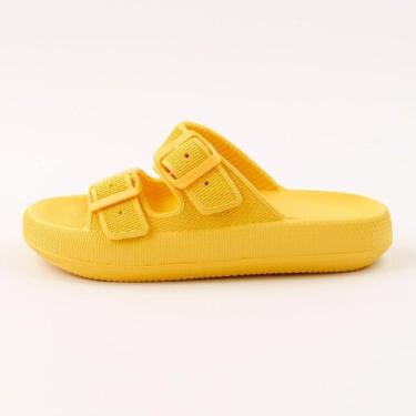 Imagem de Sandália Ortopédica Fly Feet Nuvem City Ortho Pauher Amarelo 34/35
