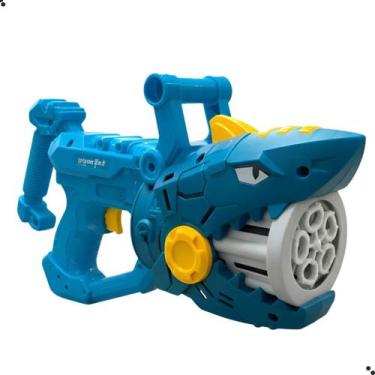 Imagem de Lançador de bolhas infantil -tubarão - BBR TOYS