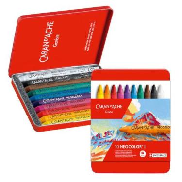 Imagem de Giz Pastel Oleoso Caran D'Ache Neocolor I 10 Cores - CARAN DACHE