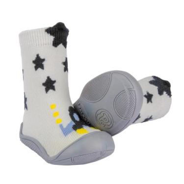 Imagem de Meia Infantil comfort lúdica Cinza Estrelas Masculino Pimpolho, 17