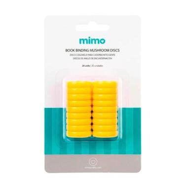 Imagem de Disco Cogumelo para Caderno Inteligente Amarelo Candy Mimo - 24 mm - 2