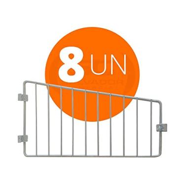 Imagem de Kit - 8 Divisórias para Cestos 30cm Branco New Plus - Sa Gôndolas