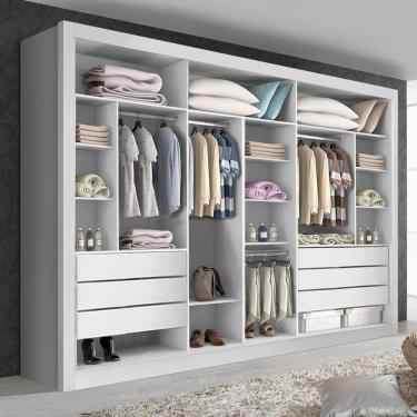 Imagem de Módulo Closet Casal 6 Gavetas Itália Minastex Branco