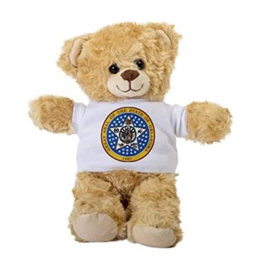 Imagem de SpreadPassion Oklahoma Seal Teddy Bear, Gift Stuffed Animal, Plush Teddy Bear with Tee, Welcoming Baby Gift, Gift for Her, Gift for Newborn, Cute Birthday Christmas Basket Gift Idea