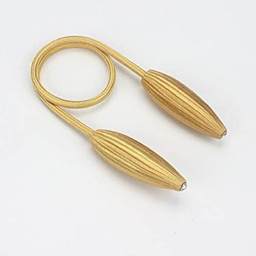 Imagem de Suportes de cortina Fivela de cortina de metal Correia de cortina sem perfurações Corda de cortina simples de estilo europeu, T7,4 pcs