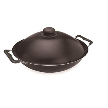 Imagem de Panela Wok 32 Alumínio Fortaleza Preto