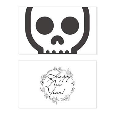 Imagem de Shut Up Skeleton Online Happy New Year Festival Cartão de felicitações Bless Message Present