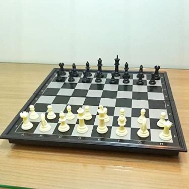 Imagem de Jogo de Xadrez Magnético Tabuleiro Dobrável Portátil Peças com Imã, Conjuto de Xadrez, Jogo de Raciocínio Jogo Educativo Presente Crianças e Adulto Pai Namorado Amigo Natal Escolar-Luiggi Presentes®