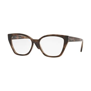 Imagem de Armação para Óculos Vogue Eyewear 0VO5416L 2980 Tam 55 / Marrom Havana Claro