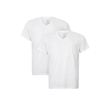 Imagem de Kit com 2 Camisetas, Calvin Klein, Masculino, Branco, M
