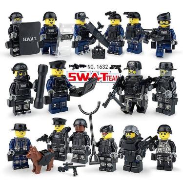 Imagem de Polícia Militar Tigre Voador Polícia Especial Building Block M