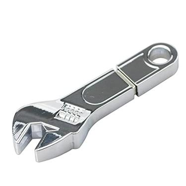 Imagem de OneSquareCore Chave de metal de 16 GB em forma de chave USB 2.0 Flash Drive Pen Drive Memory Stick USB Drive Flash Disk Pen Drive USB Stick U Disk PenDrive (prata)