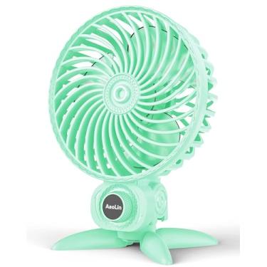 Imagem de AaoLin Ventilador pequeno USB, ventiladores de mesa com velocidades variáveis CVT, fluxo de ar de resfriamento forte, portátil silencioso, mini ventilador pessoal de mesa para quarto, casa,