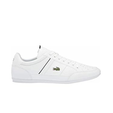 Imagem de Lacoste Tênis masculino Chaymon, Branco/preto, 38