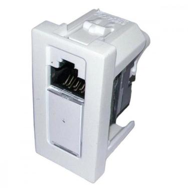 Imagem de Modulo Pial Plus+ 1 Tomada Rj45 - Branca 615045Bc, Branco