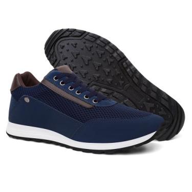Imagem de Sapatênis Masculino Casual Na Cor Preto - MKSHOES, Marinho, 40