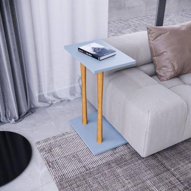 Imagem de Mesa Lateral Alla 68cm X 45cm X 30cm Cristal