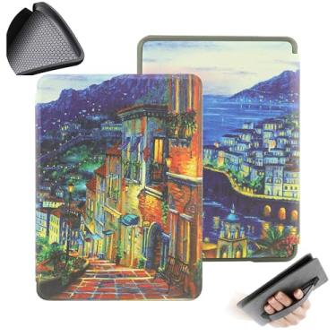 Imagem de GUKSRASO Capa para Kindle Paperwhite (7", 12ª Geração, Release 2024) e Kindle Colorsoft Signature Edition com Tira de Alça de Mão TPU Soft Traseiro Com a Função Automotor/Sleep