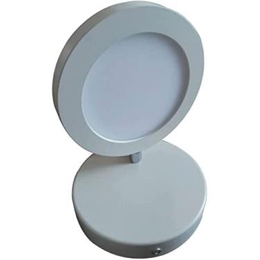 Imagem de Luminária de parede criativa para quarto, arandela de parede de ajuste moderno de metal, luz de leitura de cabeceira LED, holofote interno, luz de montagem em parede redonda para sala de est