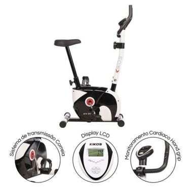 Imagem de Bicicleta Ergométrica Vertical Kikos KV3.1i Magnética 8 Níveis de Tensão Display LCD