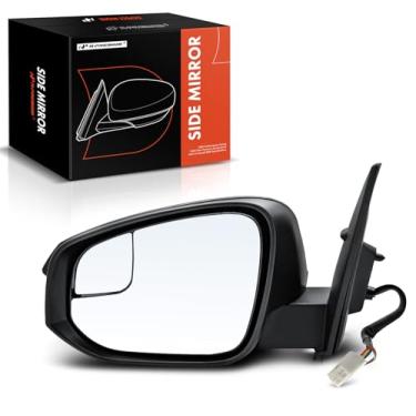 Imagem de A-Premium Espelho retrovisor elétrico do lado do motorista - compatível com Toyota RAV4 2016 2017 2018 - Retrovisor retrovisor externo liso e dobrável manual aquecido com seta e detecção de ponto cego