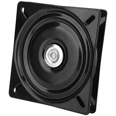 Imagem de Eujgoov Base Giratória de Assento de Aço Sólido Espessado, 360 Rotação Rotativa e Preta de Cadeira de Chapas Pretas para o Escritório Em Casa, 6 Polegadas de Espessura Com Reforço de Rebite para