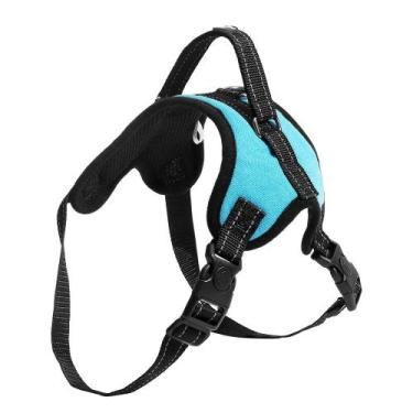 Imagem de Coleira Peitoral Air Pull para cachorro Mimo M Azul PP324