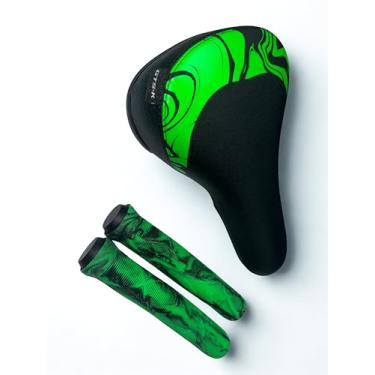 Imagem de Kit Banco Gts Freerider Estilo Ddk + Manopla Estilo Gios (Verde)