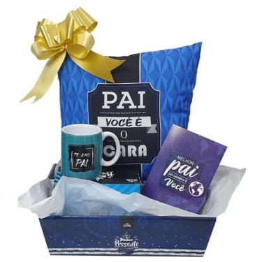 Imagem de Presente Para Pai Cesta De Presente Almofada E Caneca Papai - Presente
