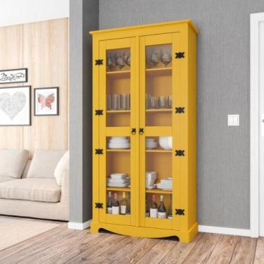 Imagem de Cristaleira Indiana amarelo - CasaH