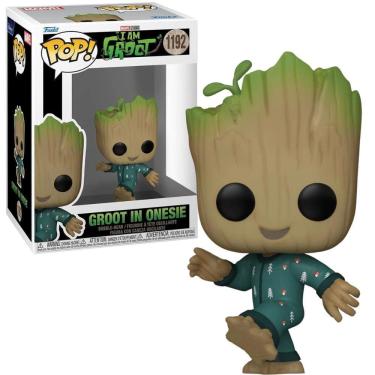 Imagem de Pop Funko Groot De Macacão Dançando 1192 I Am Baby Marvel