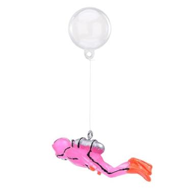 Imagem de Rrlihjgu Mergulhador Flutuante Decoração | Decoração de mergulhador de tanque de peixes que brilha no escuro pequeno - Aquário de peixes decoração mundo subaquático pequena bola flutuante dispositivo