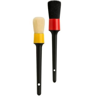 Imagem de Kit 2 Pincéis Para Detalhamento Automotivo Interno e Externo Karbox