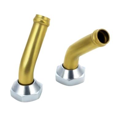 Imagem de Conector de tubo de óleo do refrigerador de transmissão compatível com Scion tC 2.4L 2005-2010, 2 acessórios de linha de resfriamento de radiador (rosca M14 x 1,5)