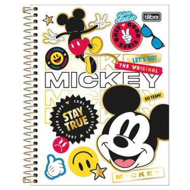 Imagem de Caderno colegial capa dura 1x1 80 fls Mickey Tilibra